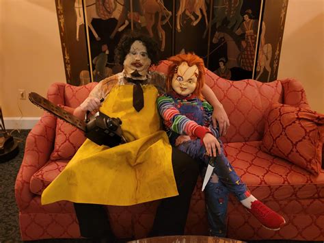 My Daughter Dressed As Chucky And Im Leatherface At Comic Con This