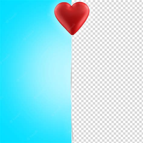 Premium Psd Heart Balloon 3d Illustration