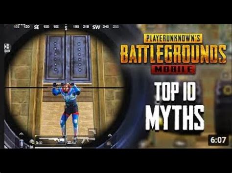 Top Mythbusters In Pubg Mobile Pubg Myths Youtube