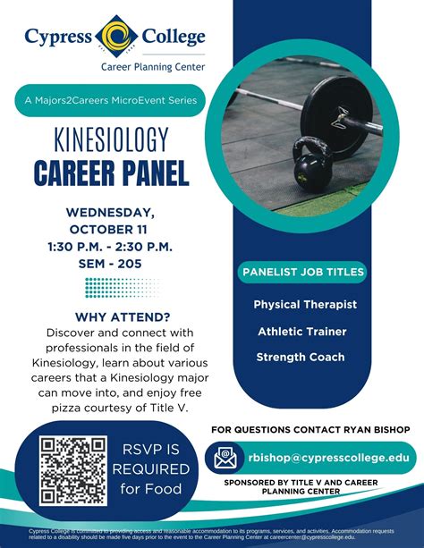 Kinesiology Career Panel Cypress College