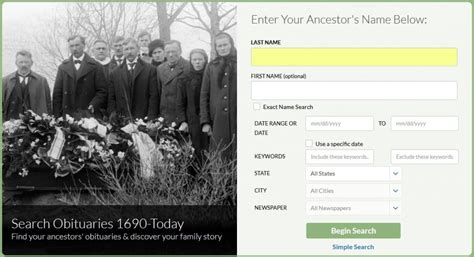 Genealogy Tips: How to Find an Obituary for a Specific Person - Newsletter Archives - GenealogyBank