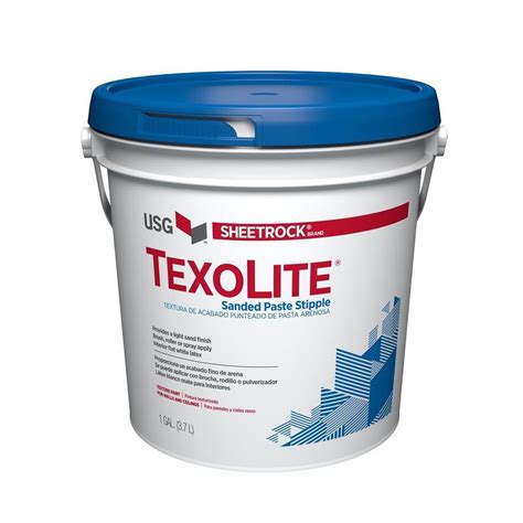 SHEETROCK Brand Texolite 1 gal. Wall and Ceiling Sanded Paste Stipple White Texture Paint-545600 ...