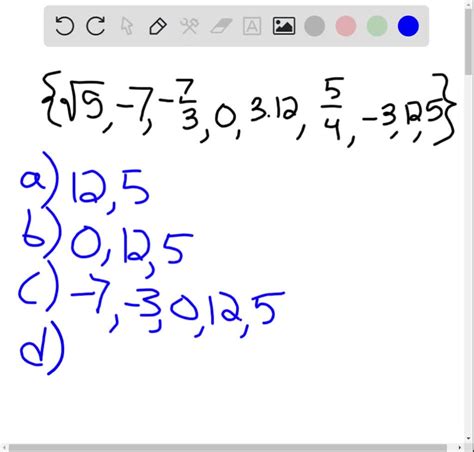 Solveduse Set Builder Notation To Specify The Following Sets A The