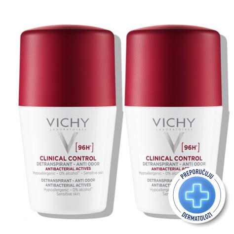 Vichy Deo Duo Paket Roll On CLINICAL CONTROL Dezodorans Testiran Za