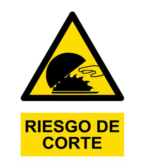 Señal Cartel de Riesgo de corte SERIOR