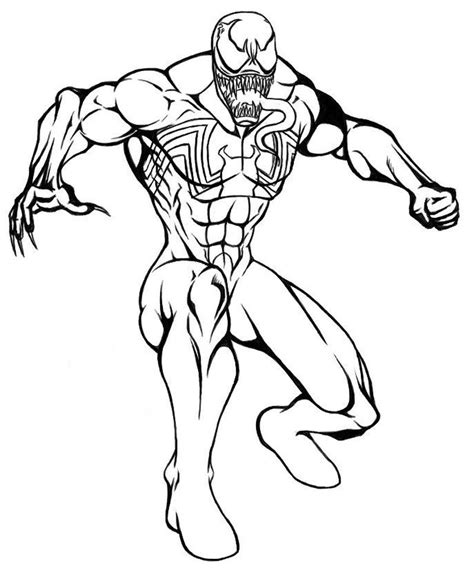 Dibujos De Venom Para Colorear Colorear