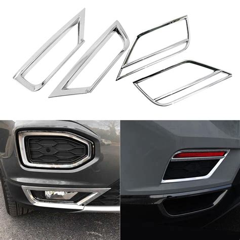 Abs Chrome Voor Achter Fog Light Lamp Cover Trim Grandado