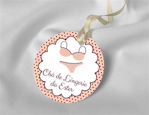 Tag de agradecimento Chá de Lingerie Elo Produtos Especiais