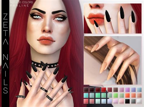 Beauty Nails Art The Sims P Sims Clove Share Asia T Ng H P