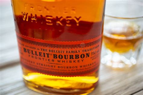 Bulleit Bourbon Whiskey Bottle Editorial Image Image Of Closeup Corn