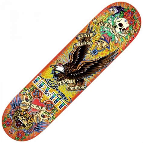 Antihero Skateboards Anti Hero Hewitt Ed Barney Deck Skateboard