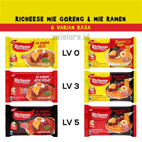 Jual Richeese Mie Goreng Ramen Keju Mie Goreng Richicken Mie Soto