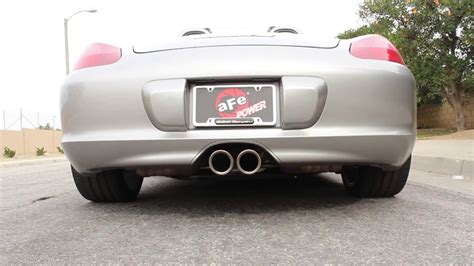 AFe Power Exhaust On Porsche Boxster S Sound Clip YouTube