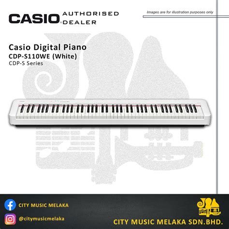 Casio Cdp S We Keys Digital Piano Basic Package City Music Melaka