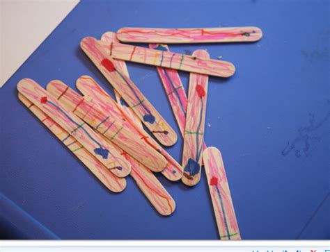 Popsicle craft stick projects:Color these and use them to create...