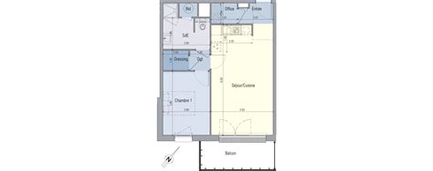 Plan Appartement T2 De 49 41 M² Neuf Résidence « Lecrin à Venette