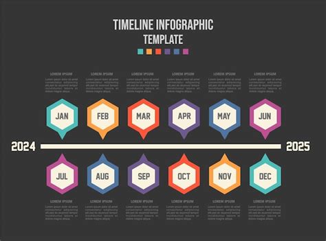 Mod Le D Infographie Pour Les Entreprises Mois Diagramme De Ligne De