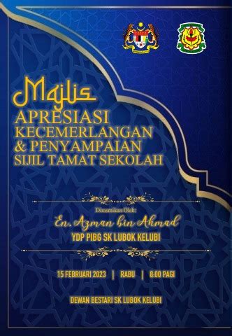 BUKU PROGRAM HARI APRESIASI KECEMERLANGAN PENYAMPAIAN SIJIL TAMAT