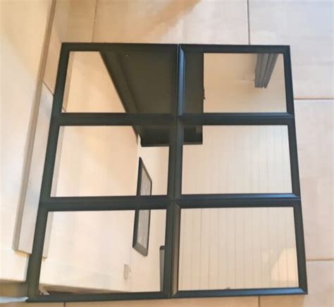 Easy DIY Large Grid Mirror With IKEA Mirrors And Frames