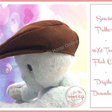 Flat Cap Sewing Pattern For The 10x6 In The Hoop Teddy Bear Etsy