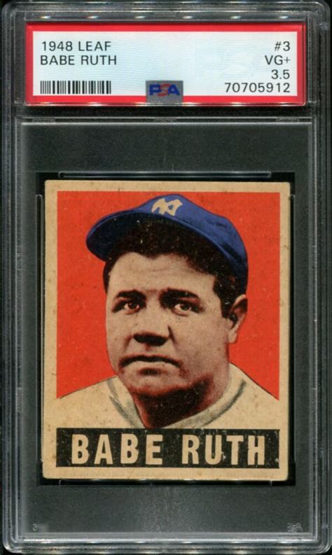 Leaf Babe Ruth Psa Hof All Star Cards Inc