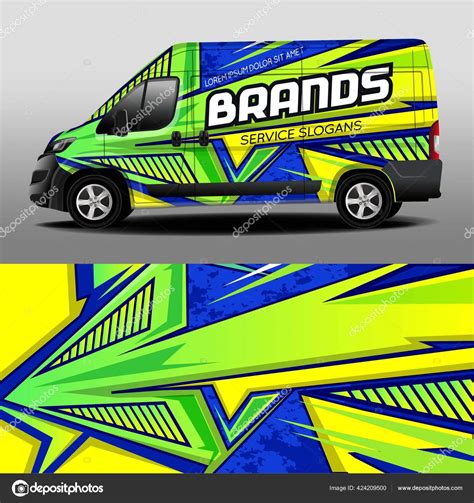 Vector Delivery Van Design Car Sticker Car Design Development Company