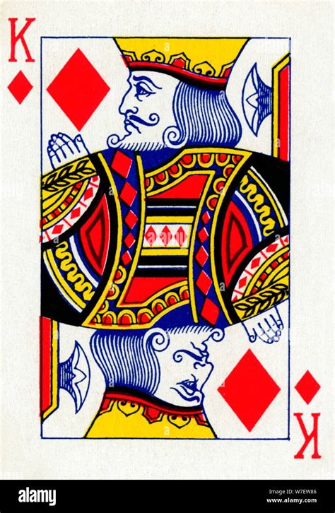 King Of Diamonds From A Deck Of Goodall Son Ltd Playing Cards C1940