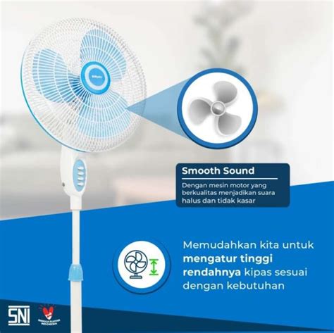 Promo Kipas Angin Berdiri Stand Fan Miyako Kas 1618b Kas1618b 16 Inch