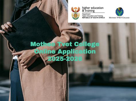 Motheo Tvet College Online Application 2025 2026 TVET Colleges