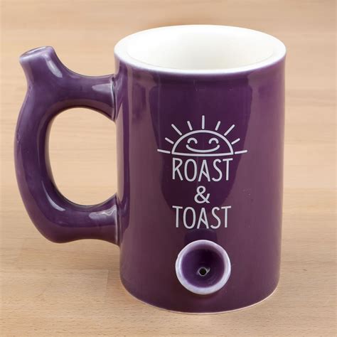 Plum Color Glossy Premium Roast And Toast Mug Famous Favors