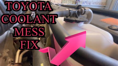 Toyota Fj Cruiser Coolant Overflow Bottle Leak Fix Easy Diy Repair