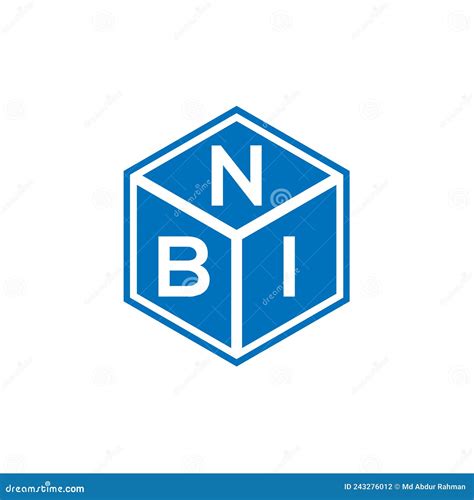 NBI Letter Logo Design on Black Background. NBI Creative Initials ...