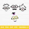 Minions Face Svg Despicable Me Svg Minions Svg Png Dxf