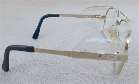 Bouton Aviator Style Safety Glasses Gold Tint Rims