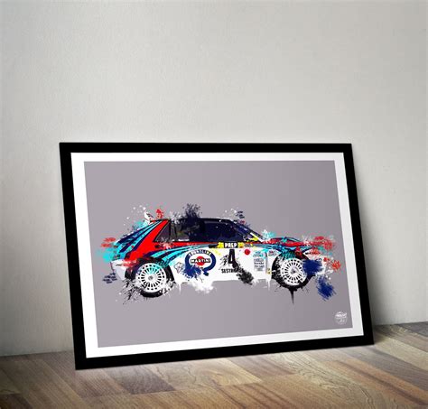 Lancia Delta Integrale Print Wrc Print Lancia Delta Integrale Poster