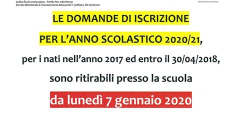 Scuola Dell Infanzia A Grigolli Bresciani A S Ritiro Modulo