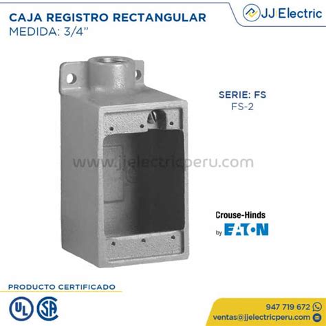 CAJA DE REGISTRO SERIE RECTANGULAR FS 3 4 JJ Electric