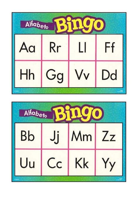 Bingo Do Alfabeto Educa O Infantil Blog Psiqueasy