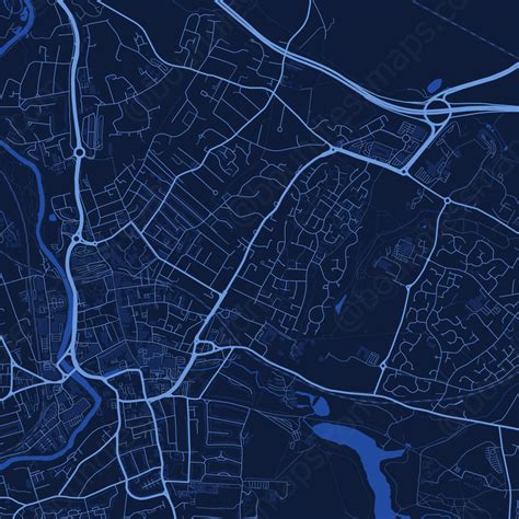 Maidstone Dark Blue Vector Map Boundless Maps