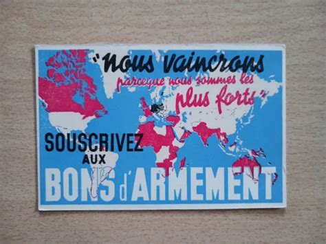 CPA GUERRE 1939 Souscrivez Aux Bons D Armement EUR 8 00 PicClick FR