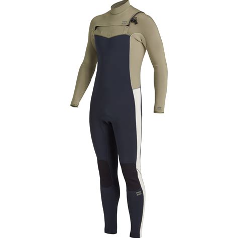 Billabong Mens Revolution Mm Chest Zip Wetsuit U M Navy