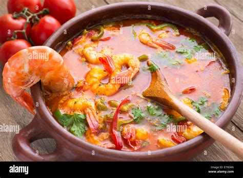 Moqueca Of Shrimps Brazilian Dish Stock Photo Alamy