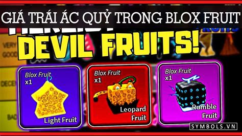 Giá Trái Ác Quỷ Trong Blox Fruit Update 24 Bảng Giá Robux Beli