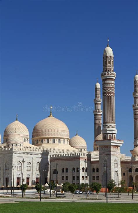 Al Saleh Mosque Great Mosque Of Sanaand X27a Yemen Editorial