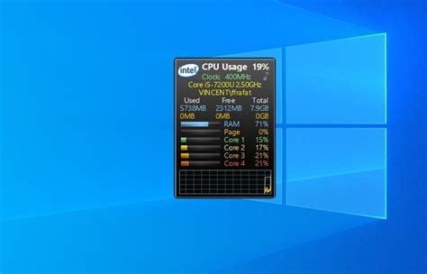 Cpu Monitor Desktop Gadgets For Windows 11 Windows 10 And Windows 8 1 ...