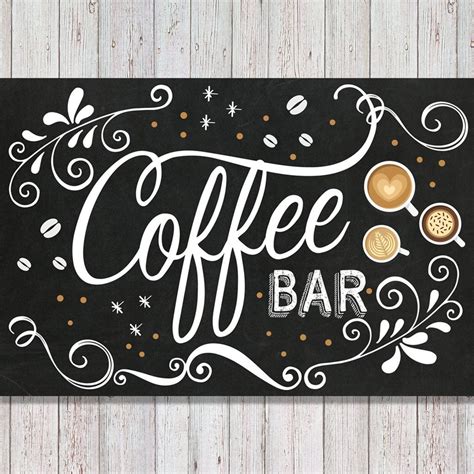 Printable Coffee Bar Sign