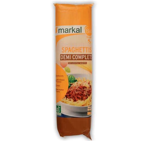 Spaghetti demi complètes BIO Markal 500 g La Belle Vie Courses