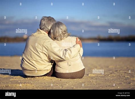 Mature Couple Hugging Stock Photo Alamy