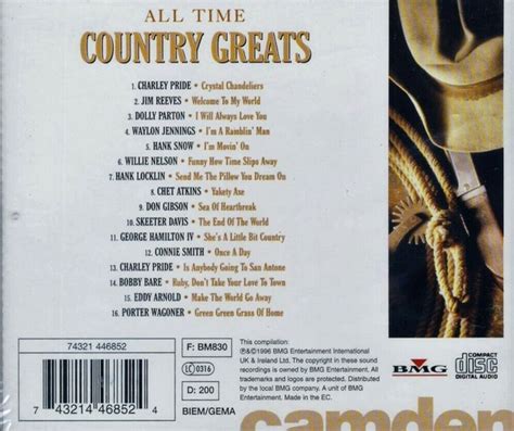 All Time Country Greats By Various Artists Cd 1997 For Sale Online