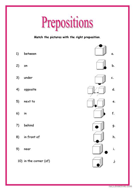 Prepositions English Esl Worksheets Pdf And Doc